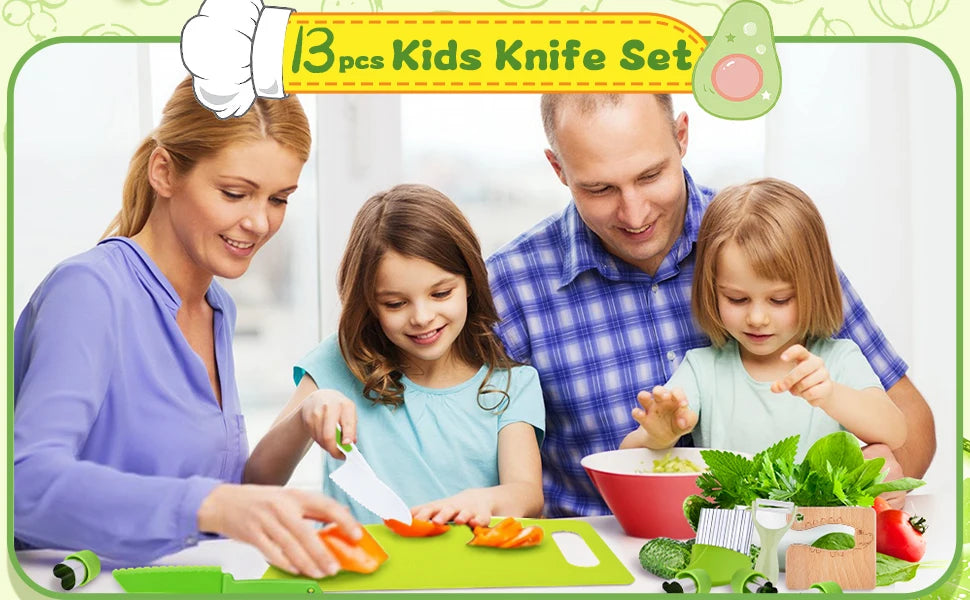 TinyChef's™ Montessori Kitchen Set (13 Pieces)