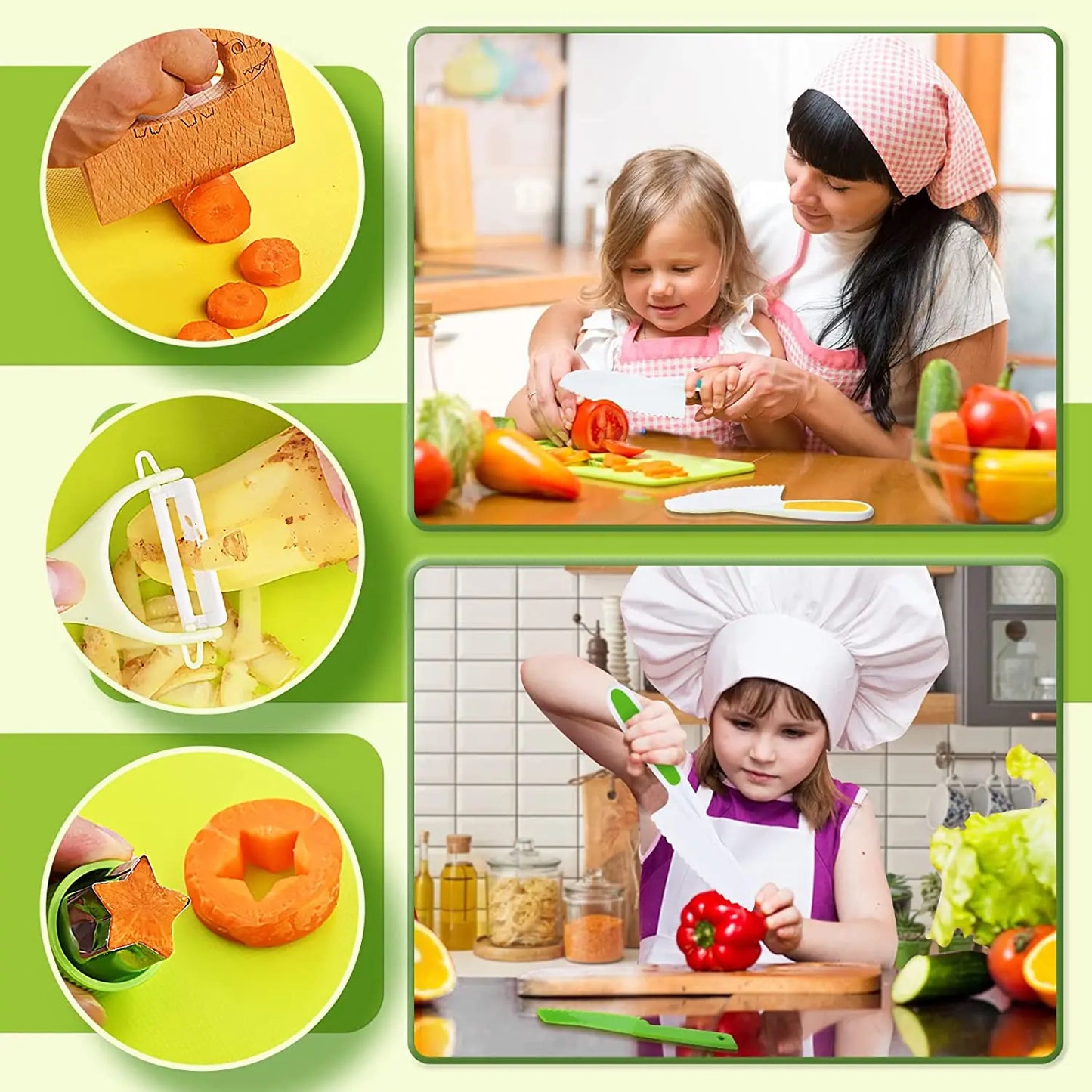 TinyChef's™ Montessori Kitchen Set (13 Pieces)